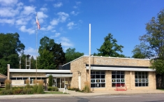 The exterior of the rosholt library