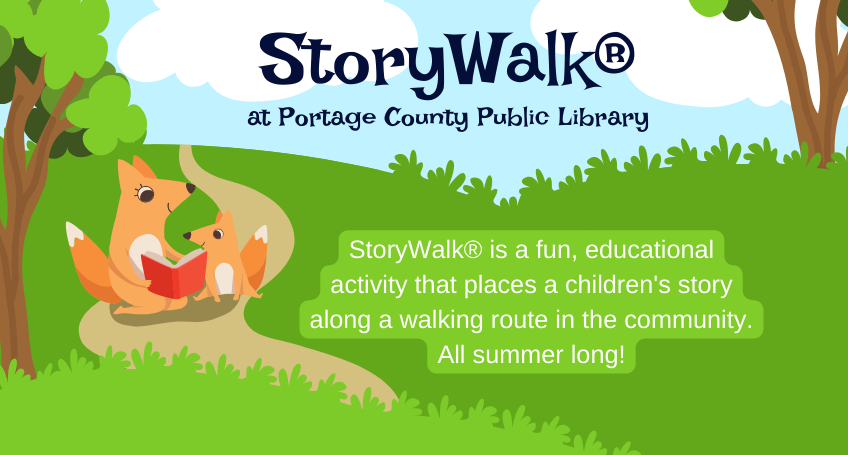Read a story along a path at Plover, Rosholt, and Almond!